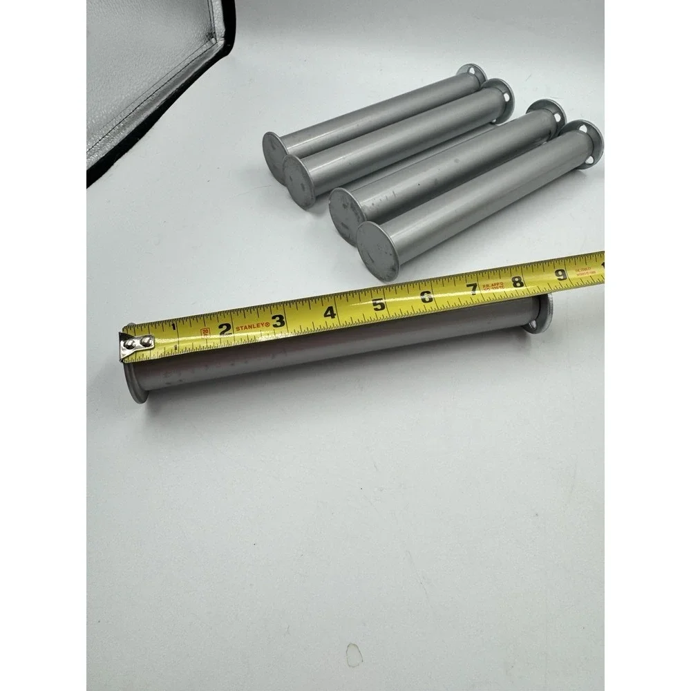 Set Of 5 Metal Furniture Support Legs Screw-In Preowned